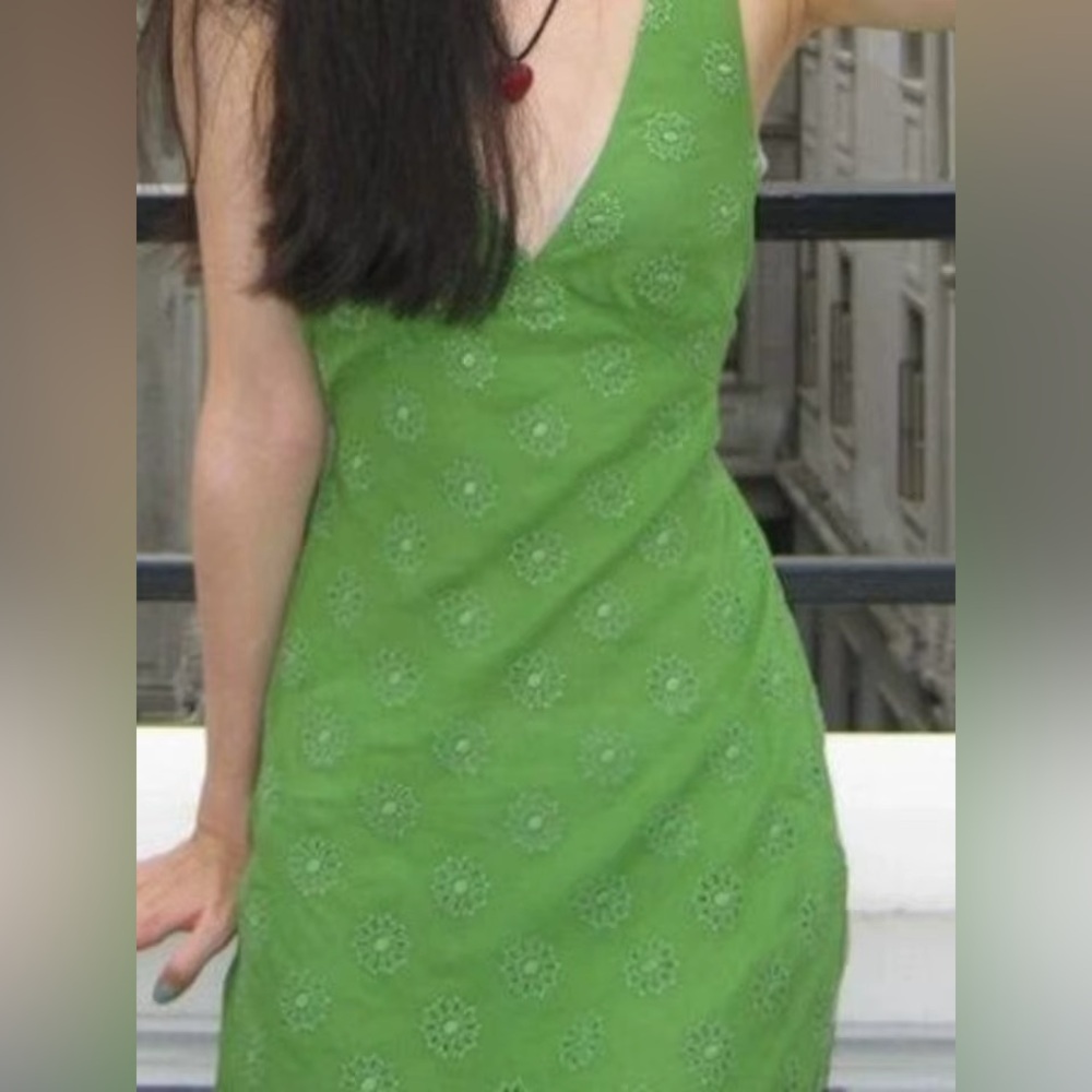 NWT chiffon Spring lovers COMMENSE mini dress tie back M